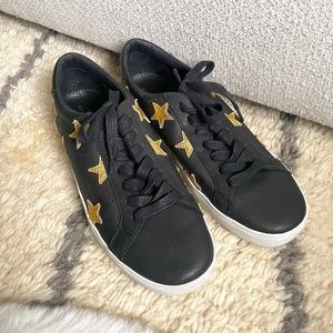 Black/Gold Mercer-Edit Sneakers (Mimics Saint Laurent), Size 9.5W